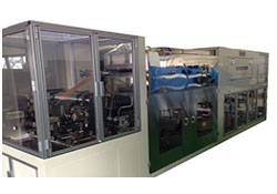 Electrode production manufacturing machine close up